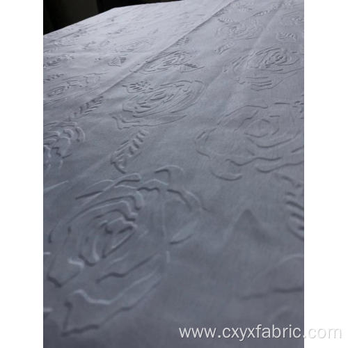 polyester 3d emboss fabric rose design